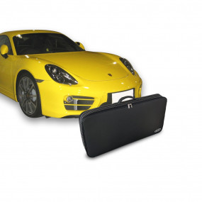 Tailor-made luggage Porsche Cayman type 981C - 1 suitcase for rear parcel shelf in leatherette