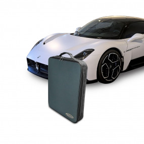 Bagagerie sur mesure en cuir pour Maserati MC 20 (derrière siège conducteur)