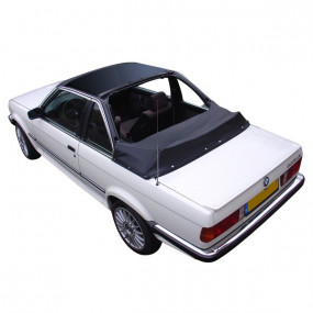 Targa cover and top of the windshield in Alpaca Twillfast BMW Baur E30 convertible