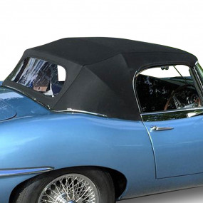 Soft top Jaguar Type-E S1 convertible in canvas Mohair®