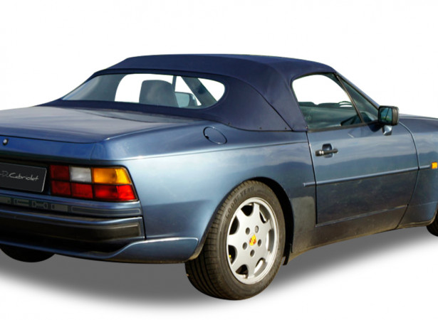 Softtop Porsche 944 Cabrio in Twillfast Alpaca mit PVC-Heckscheibe