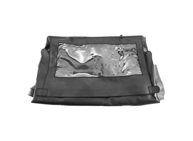 Capote pour Asia Rocsta et Kia Rocsta en vinyle PL Aspect cuir avec vitres latérales fixes et lunette arrière enroulable
