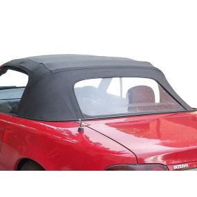 Capota macia original Mazda MX5 Design NA vinil - janela traseira de plástico no zíper