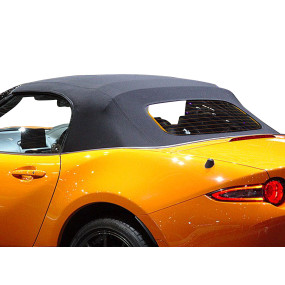 Capote Mazda MX5 ND Cabriolet en Alpaga Stayfast® (ciel de toit partiel) - lunette verre dégivrant