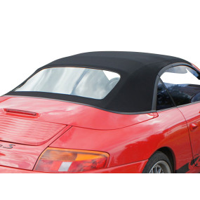 Capota macia 996 Porsche descapotável em tecido Twillfast® RPC com janela traseira em PVC