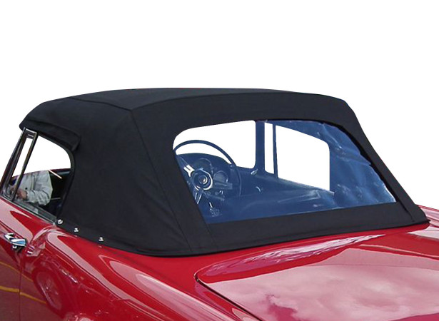 Alfa Romeo 2600 Spider Cabrio Auto Softtops aus Vinyl auf Baumwollleinwand mit PVC-Heckscheibe
