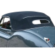 Capota macia Jaguar XK 120 D.H.C conversível em vinil com vidro traseiro em PVC com zíper