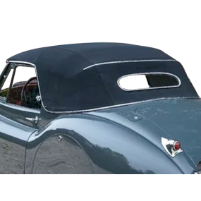 Capota Jaguar XK 120 D.H.C descapotable en Vinilo con ventana (luneta) trasera con Cremallera