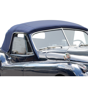 Soft top Jaguar XK 140 D.H.C convertible top in Stayfast® cloth for original lens
