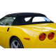 Corvette C6 conversível em vinil auto soft top com janela traseira de vidro