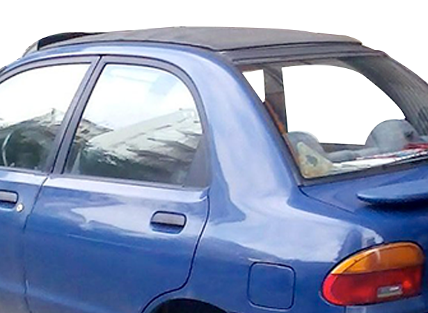 Capote/Toit ouvrant Mazda 121 découvrable en Alpaga Sonnenland
