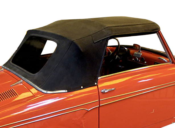 Capote Auto Autobianchi Bianchina Eden Roc cabriolet double face Pininfarina in cotone con lunotto in PVC
