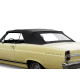 Capote auto Ford Fairlane cabriolet en vinyle avec lunette arriere en PVC