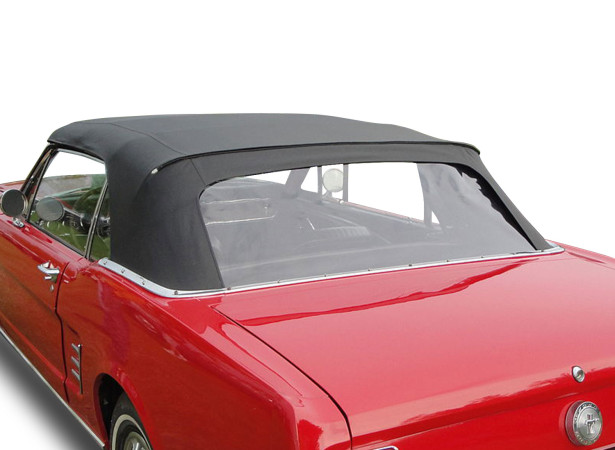 Ford Mustang convertible vinyl auto soft top with PVC rear window