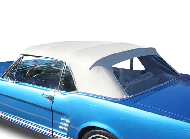 Capote auto Ford Mustang cabriolet en vinyle avec lunette arriere en PVC