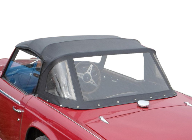 Capota Triumph TR5 descapotable en Vinilo con luneta trasera en PVC