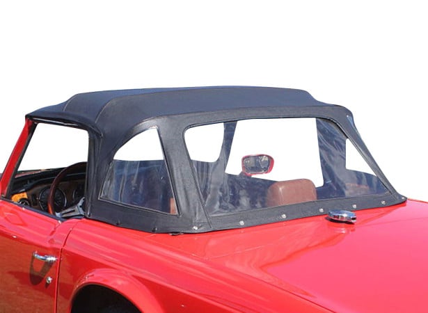 Capota Triumph TR6 descapotable en Vinilo con luneta trasera en PVC