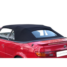 Soft top Toyota Paseo in Stayfast®II cloth with glass rear window