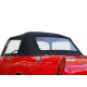 Sunbeam Alpine Series 1 Cabrio-Vinyl-Autoverdeck mit PVC-Heckscheibe