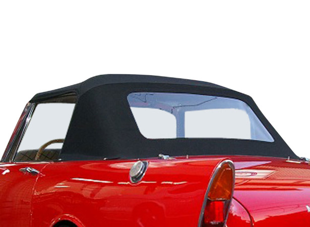 Capota de vinilo convertible Sunbeam Alpine Serie 1 con luneta trasera de PVC