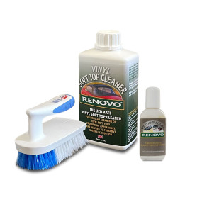 Cleaning kit for vinyl soft top with PVC rear window - RENOVO