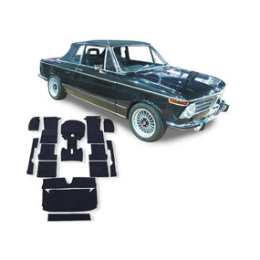 Op maat gemaakt lussenpooltapijt voor kofferbak BMW 1602/2002 (1971-1975)