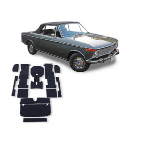 Op maat gemaakt lussenpooltapijt voor kofferbak BMW 1602/2002 (1967-1971)