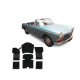 Peugeot 404 conversível tapete de veludo feito sob medida