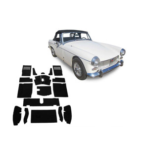 Moquette bouclée sur-mesure pour MG Midget MK2 cabriolet (1964-1966)