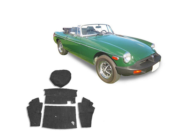 Op maat gemaakt lussenpooltapijt voor MG B Convertible (1971-1976)