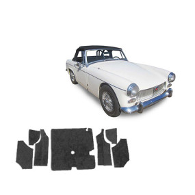 Carpete (tapete) feito de carro sob medida para o porta-malas MG Midget MK2 (1964-1966)