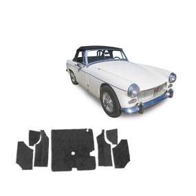 Moquette bouclée sur-mesure pour coffre de MG Midget MK2 cabriolet (1964-1966)