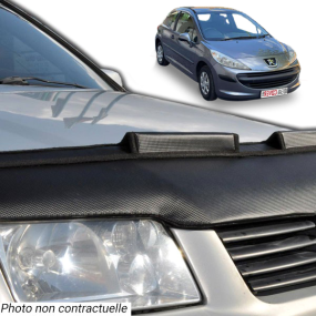 Haubenbra Steinschlagschutz (Motorhaubenschutz) für Peugeot 207 Limousine