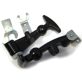 Pair of rubber bonnet fasteners