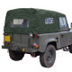 Soft top Land Rover Defender 90 convertible with side windows