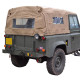 Soft top Land Rover Defender 90 convertible with side windows