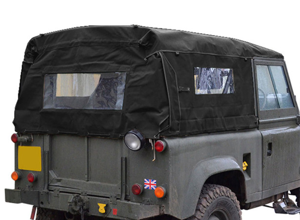 Capote Land Rover Defender 90 cabriolet avec fenêtres latérales