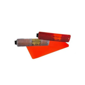 Película auto-adesiva laranja para utilização em luzes indicadoras
