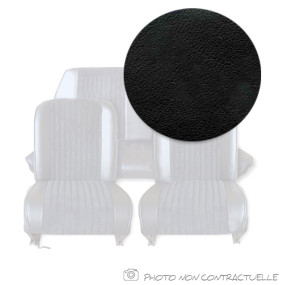 Garnitures de sièges avant et banquette arrière Fiat 500 F/L/R en simili noir