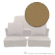 Sitzverkleidung vorne und hinten ohne Armlehne hinten Peugeot 203 Limousine in Beige-Imitat