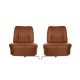 Garnitures de sièges avant Renault Floride en simili cuir marron
