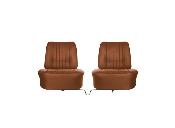 Garnitures de sièges avant Renault Floride en simili cuir marron