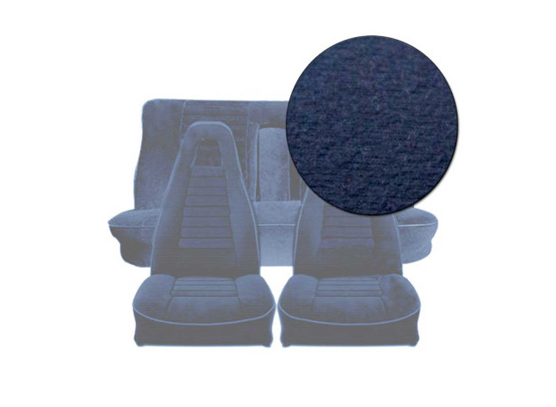 Garnitures de sièges avant et banquette arrière Renault 12 TS mk2 en velours bleu