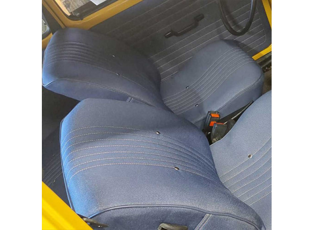 Garnitures de sièges avant et banquette arrière VW Coccinelle 1974 en tissu jean