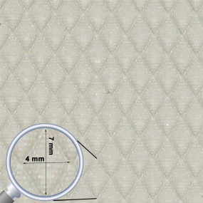 Beige gray vinyl covering, large diamond