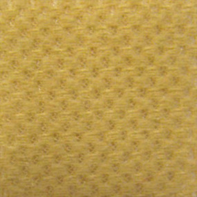 Beige honeycomb fabric covering on foam