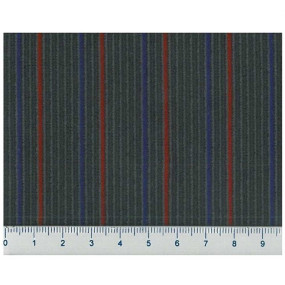 Tissu Renault Tissu Velours Rayé Cendre Bleu rouge