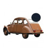 Capote 2CV Citroen décapotable en vinyle bleu marine qualité origine avec fermeture intérieure (gros grain)