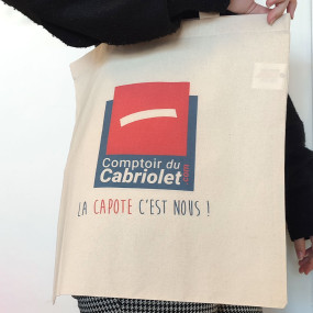 Canvas tote bag "ComptoirduCabriolet"