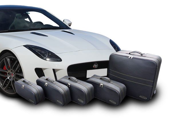Set di valigie su misura di 5 valigie bagagli Jaguar F-Type Coupé